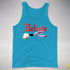 Believe Demisexual Pride Jingle Bell Premium Tank Top - Neon Blue
